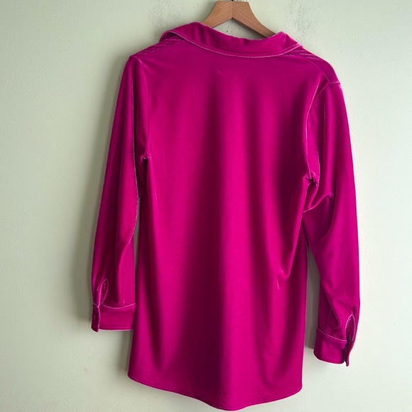 Soft Surroundings Velvet Boyfriend Tunic Shirt - Picture 4 of 5